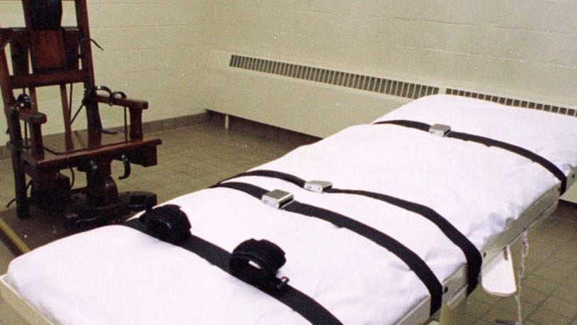 When Ohio reinstituted the death penalty in the late 1990s, both the electric chair - "Old Spark" - and a bed for lethal injection were available in the death chamber at the Southern Ohio Correctional Facility outside Lucasville. Now both methods have been ruled out, leaving state lawmakers struggling to come up with an alternative. GARY GARDINER / ASSOCIATED PRESS