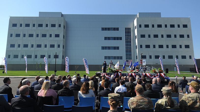 The official ribbon cutting ceremony for the National Air and Space Intelligence Center (NASIC) took place Monday, May 13, 2024. MARSHALL GORBY\STAFF