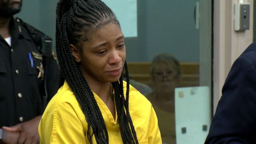 Ty'Asia Johnson, 23, was in court on Tuesday where a judge set her bond at $100,000. WCPO/CONTRIBUTED