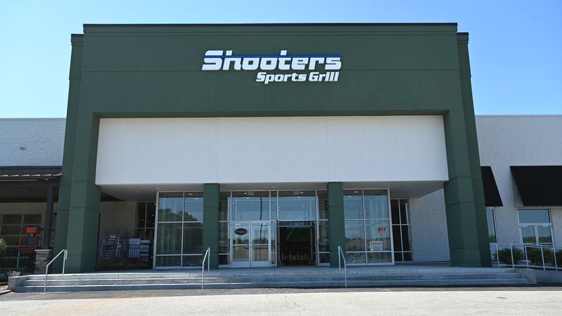 Shooters Sports Grill is about two weeks away from opening. Pictured here is the new sports bar on Thursday, May 16, 2024, on NW Washington Boulevard. MICHAEL D. PITMAN/STAFF