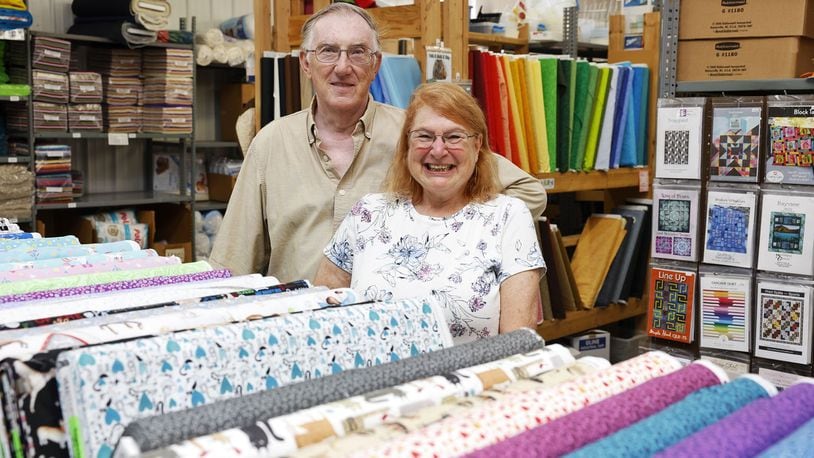 Marian and Warren Wohlafka have won the small business person the the year award for 2022 for their S.A.N.E. sewing and housewares business on Millville Avenue. NICK GRAHAM/STAFF