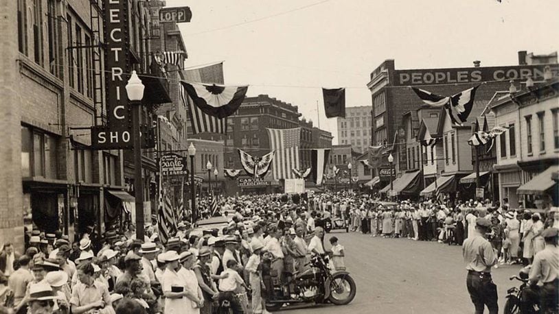Verity Day Parade in Middletown, 1936. MIDDLETOWN HISTORICAL SOCIETY ARCHIVE PHOTOS