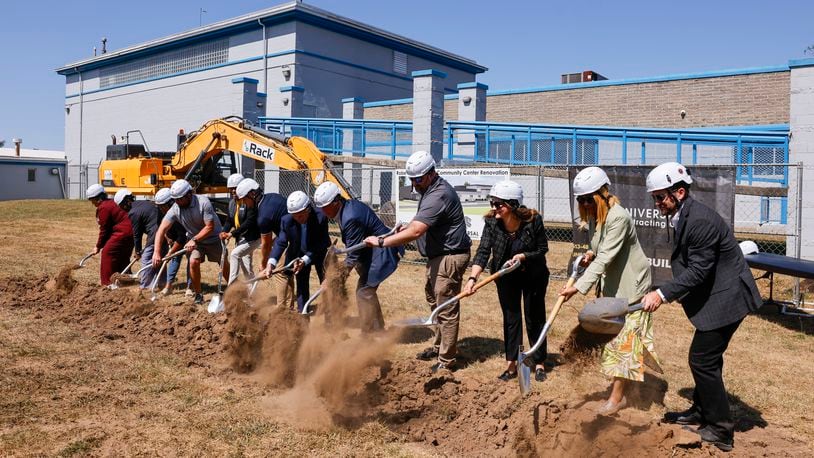 A groundbreaking ceremony was held for the expansion and renovation of the Robert "Sonny" Hill Community Center Monday, Sept. 9, 2024 in Middletown. NICK GRAHAM/STAFF