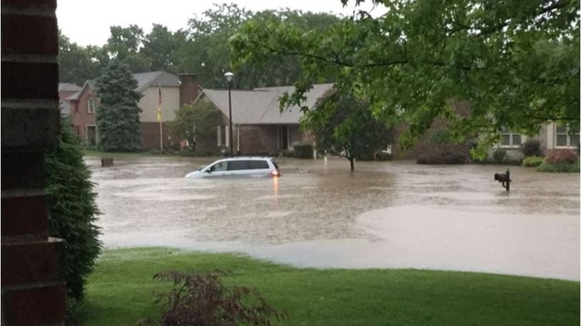 Flooding was so severe on Tabor Lane after a mid-2017 storm that it the water was halfway up a minivan there. PROVIDED
