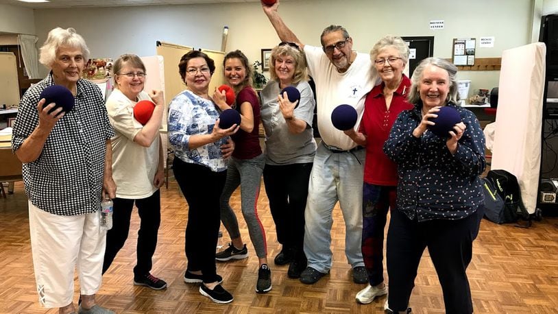 Seniors enjoy exercise class at the Oxford senior center before the coronavirus pandemic shut the operation down.