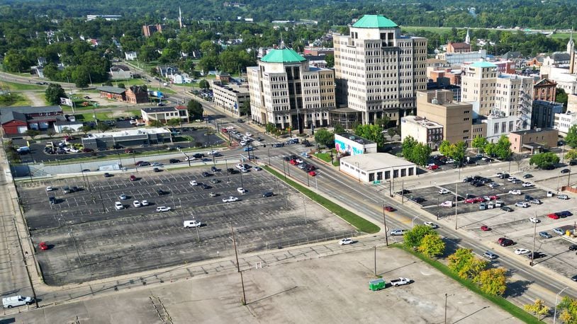 The city of Hamilton is planning to sell this land to Hamilton Hospitality, which will develop a new dual Hilton hotel project at the corner of North MLK Jr. Boulevard and High Street. It will feature two Hilton products and have a total of 160 hotel rooms, as well as a yet-to-be-named restaurant. The project was announced in September 2023 and the site was undergoing environmental testing ahead of the expected development agreement, which is slated for council consideration next month. NICK GRAHAM/STAFF