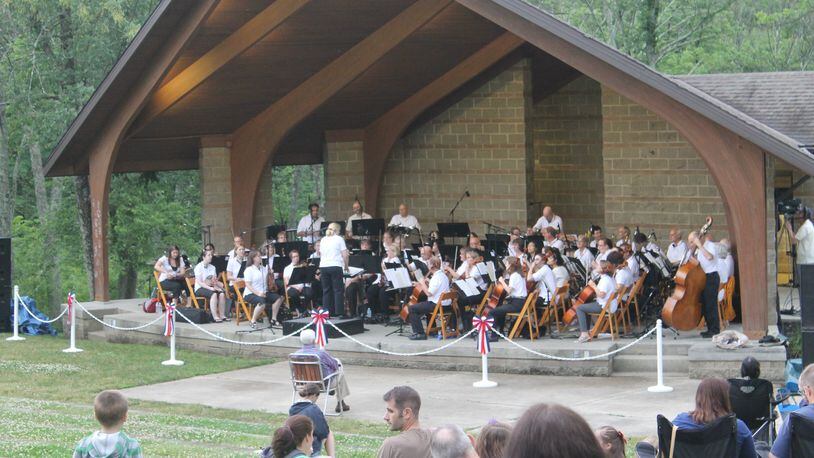 The West Chester Symphony Orchestra (shown during a previous performance at Keehner Park) will celebrate Beethoven’s 250th birthday with an afternoon of music and arts activities on Saturday, Feb. 22, starting at 1 p.m. at MidPointe Library West Chester. CONTRIBUTED