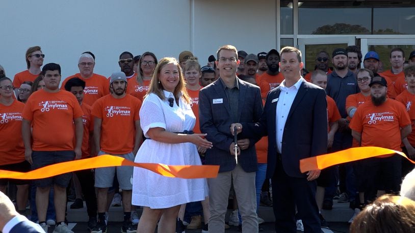 Pictured are executives from Vinylmax in Hamilton, which opened its new facility expansion on McBride Court, on Aug. 14, 2024. The window-maker plans to add upwards of 150 employees over the next few years. They currently have more than 300. JEFF ARCHIABLE/TVHAMILTON