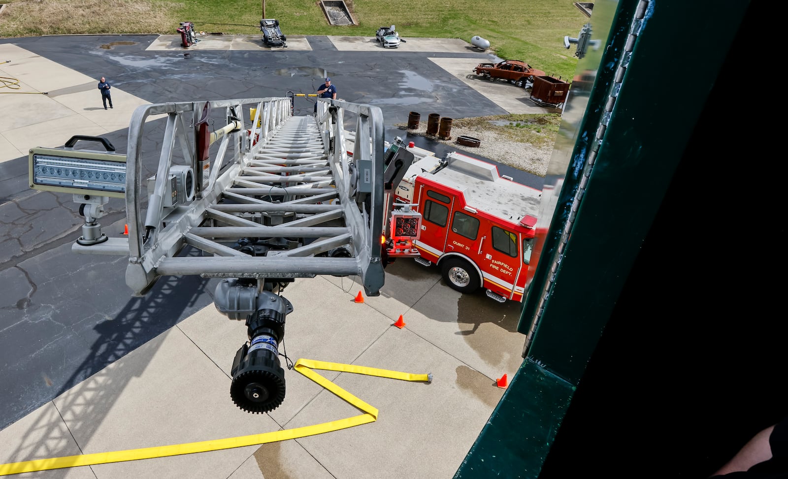 Fairfield Fire Department held testing for several driver positions Monday, March 25, 2024 at their training tower on Groh Lane in Farifield. NICK GRAHAM/STAFF