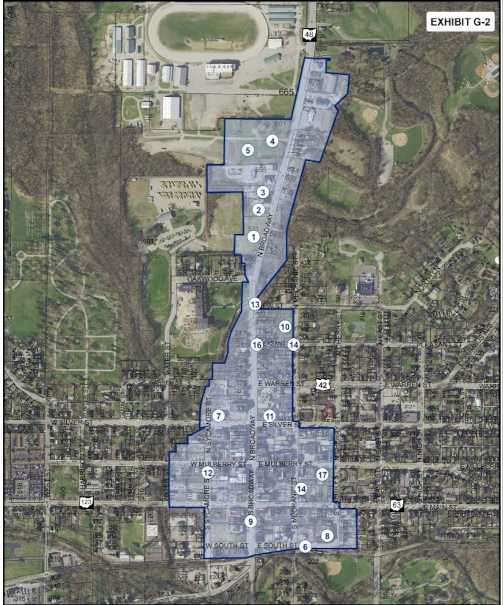 These are the proposed boundaries for a Community Entertainment District that the city of Lebanon expects to submit sometime in June. It will allow additional D-5J liquor permits in the district to help attract new restaurants to the city. CONTRIBUTED/CITY OF LEBANON