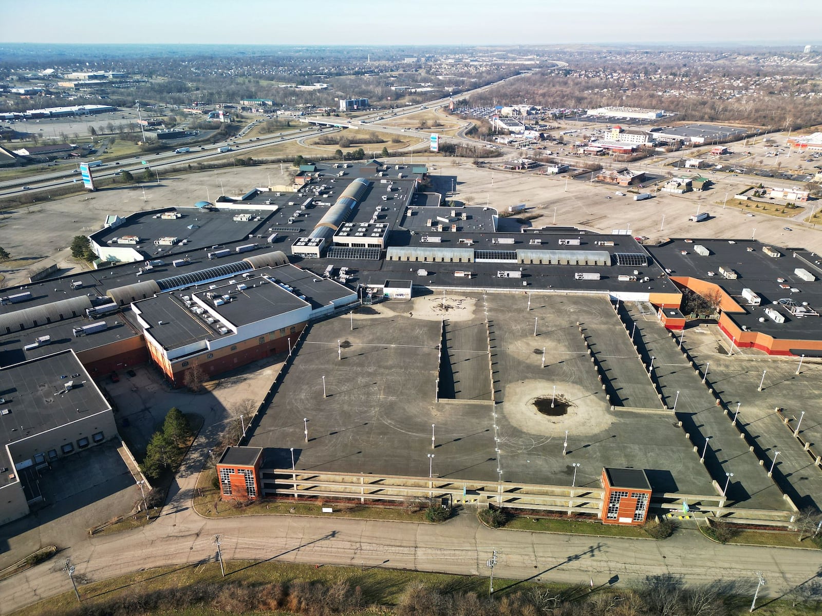 Cincinnati Mall, formerly Forest Fair Mall, situated on the border of Forest Park and Fairfield could soon be demolished to make space for redevelopment. NICK GRAHAM/STAFF