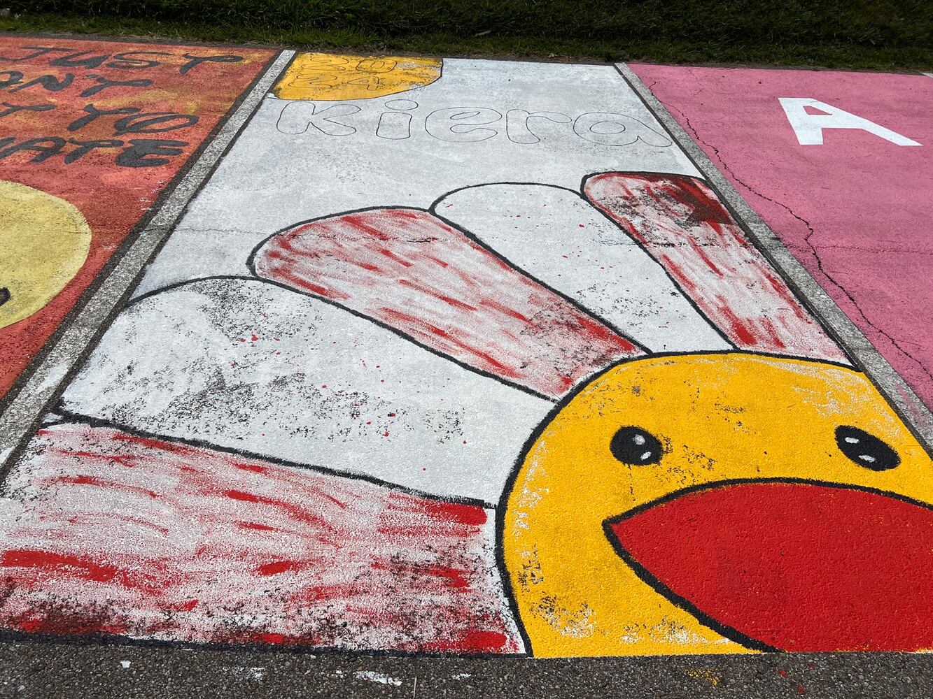 Fairfield High School Senior Parking lot spaces