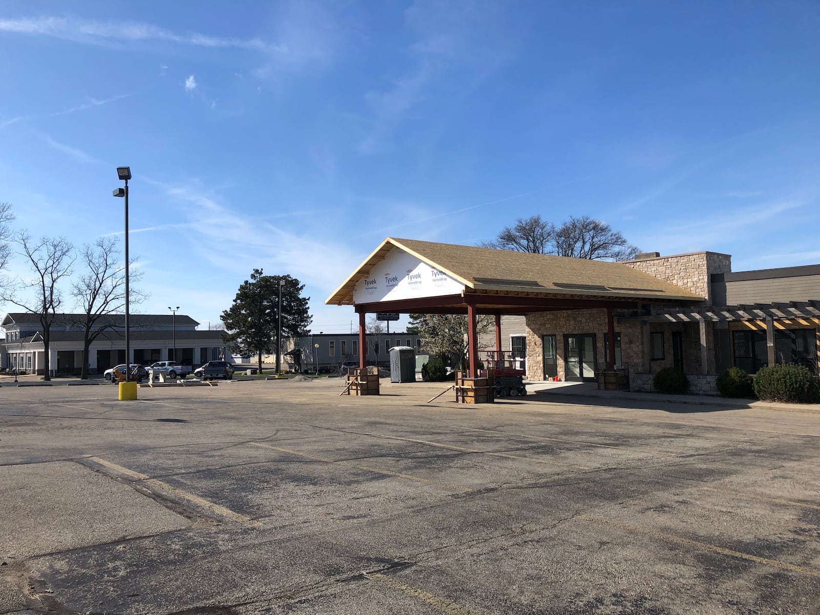 Mueller Hicks Funeral Home and Crematory is expected to open this month, next door to . RICK McCRABB/STAFF