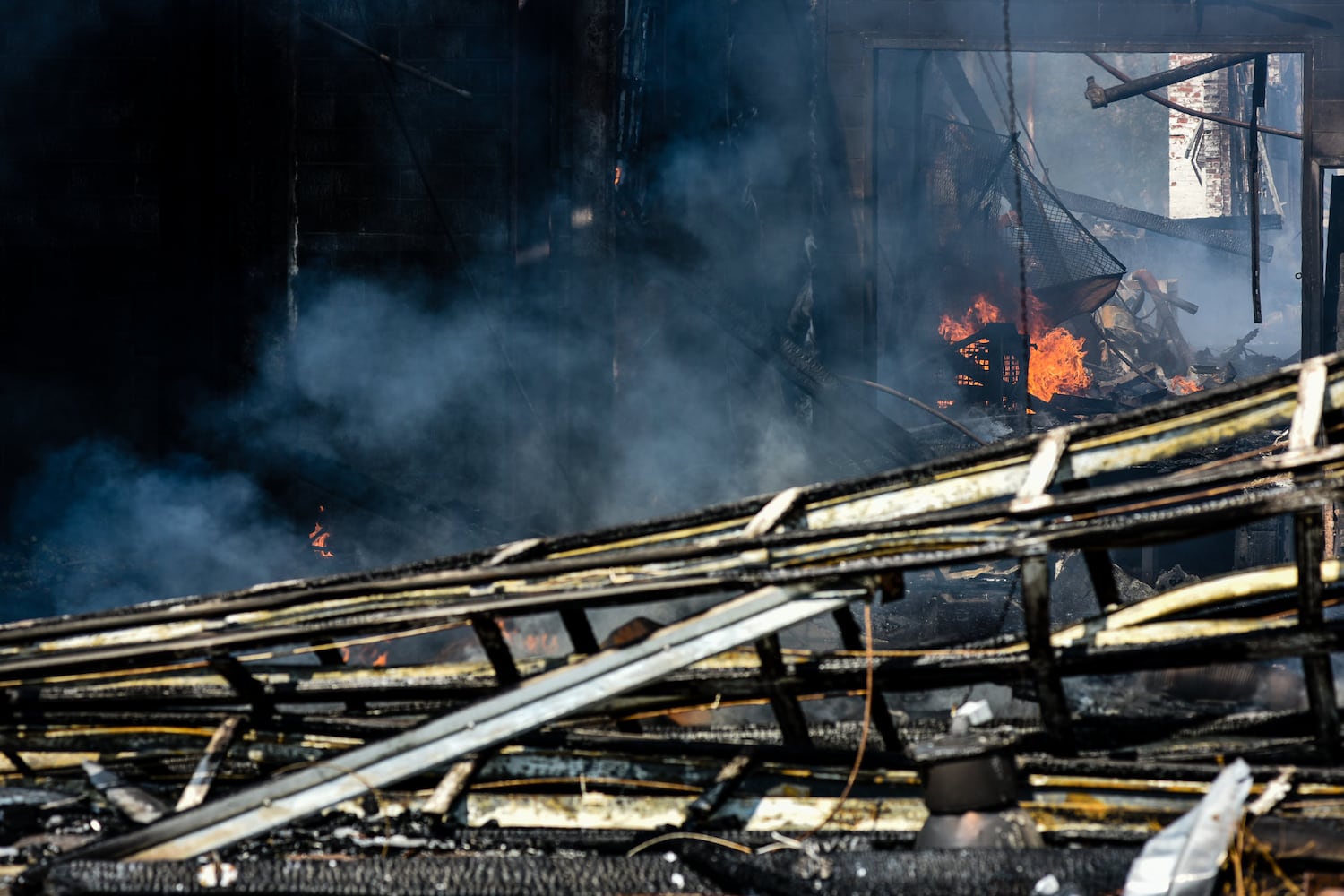 Aftermath of massive warehouse fire in Hamilton