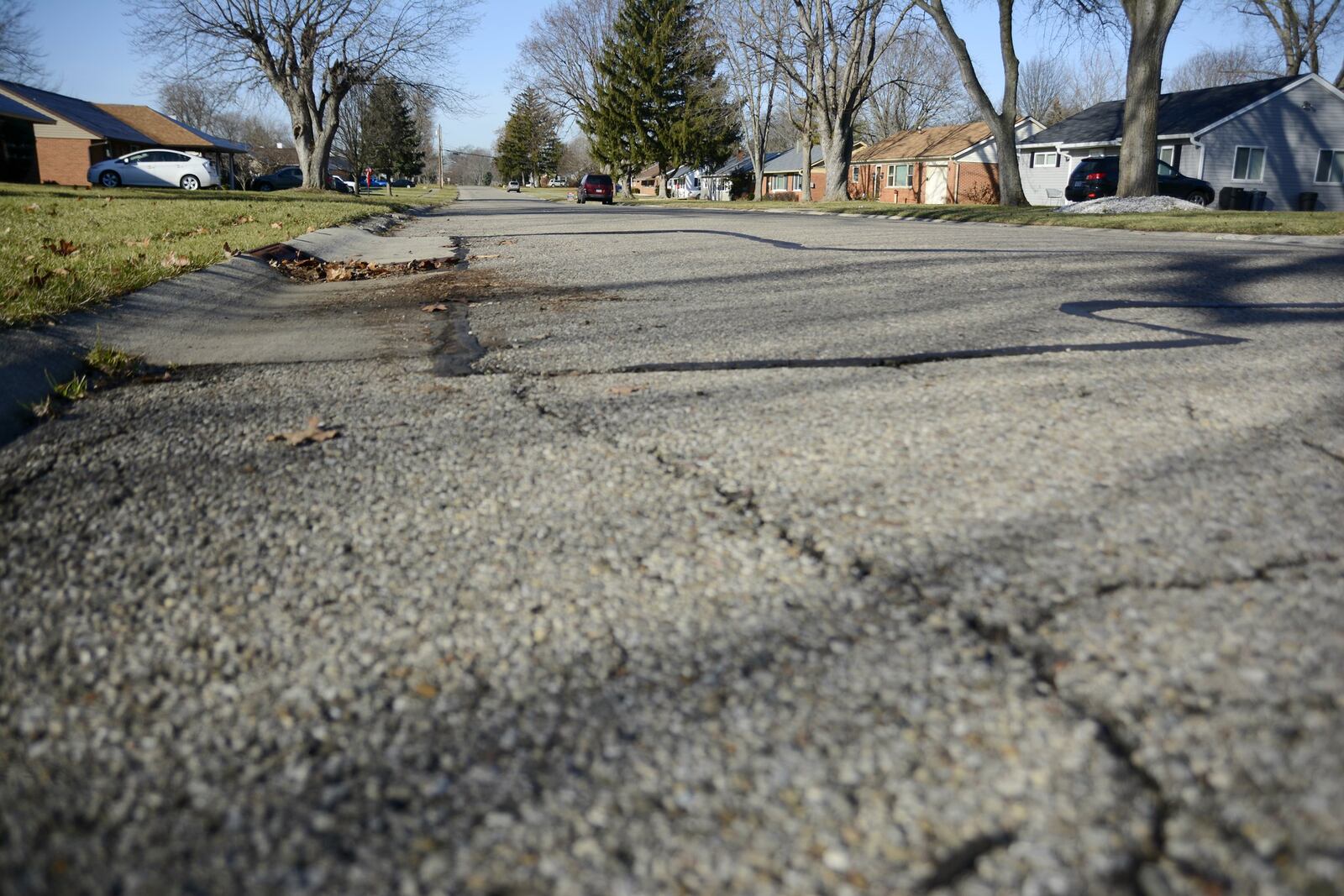 Vinnedge Avenue is one of four streets that have a deterorating concrete base the city will replace this coming year, and is one of several road projects the city will undertake in 2017.