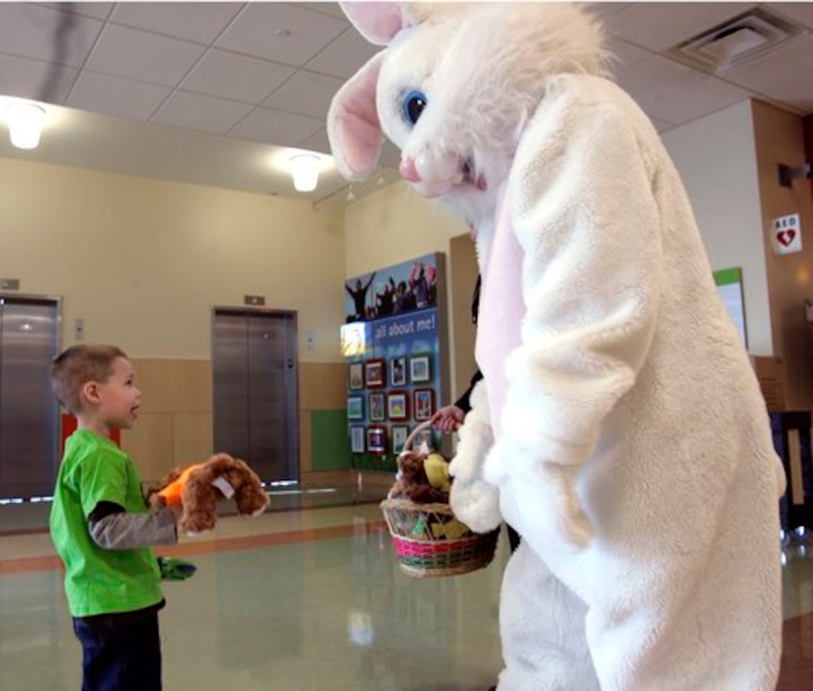 Easter Bunny visits Cincinnati Children's Liberty Campus