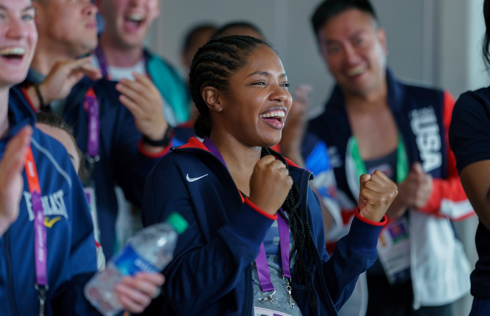 This image released by Amazon Content Services shows Ryan Destiny as Claressa Shields in a scene from "The Fire Inside." (Sabrina Lantos/Amazon Content Services via AP)