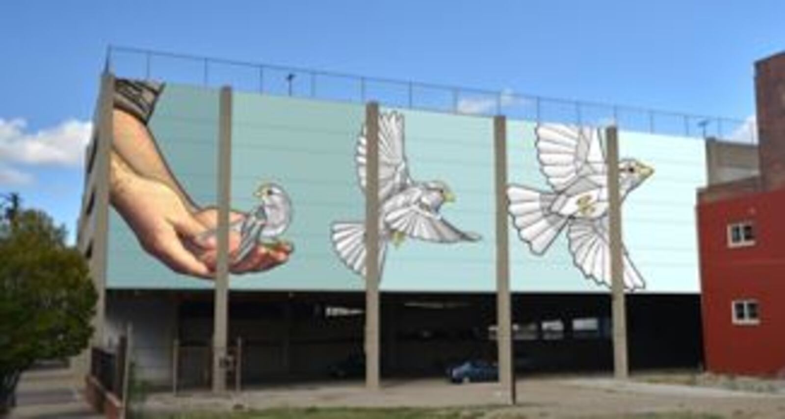 This mural, will be painted over the new Rotary Park at Second and High streets in Hamilton. CONTRIBUTED