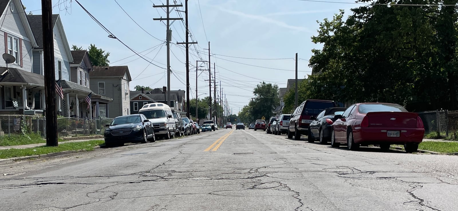 Roads in the Jefferson neighborhood in Hamilton will see new paving in 2025, according to the city's proposed budget. MICHAEL D. PITMAN/STAFF 