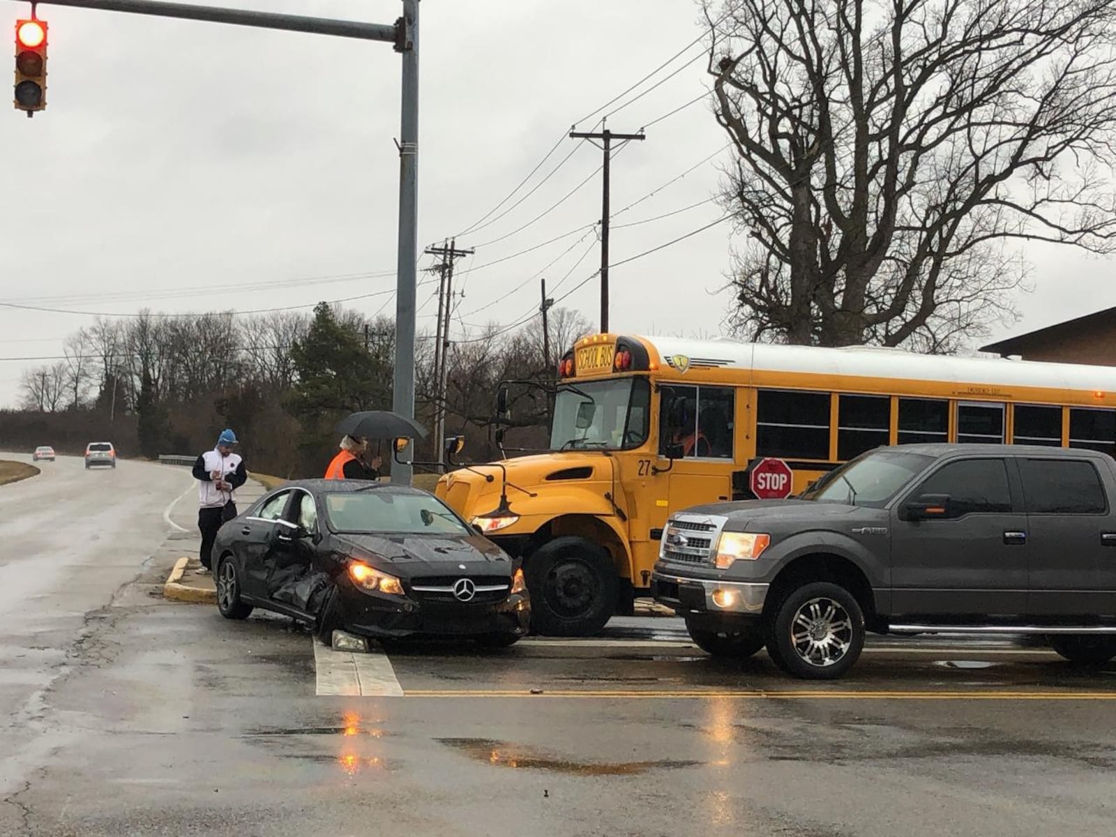 The crash happened in the area of Grand Avenue and Marshall Road in Middletown at about 8:15 a.m., according to emergency dispatch traffic. RICK McCRABB