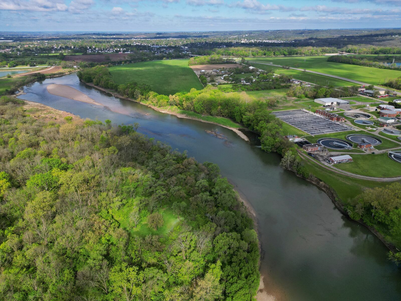 Miami Conservancy District announced it has been awarded a $4 million grant from the Ohio Environmental Protection Agency's Water Resource Restoration Sponsor Program (WRRSP) in partnership with the City of Middletown. The project will address ongoing erosion of Great Miami riverbanks is creating severe soil and land loss and cutting dangerously close to the City of Middletown’s wastewater treatment plant, and the adjacent Miami Conservancy District levee that helps to keep the area safe from floodwaters. NICK GRAHAM/STAFF