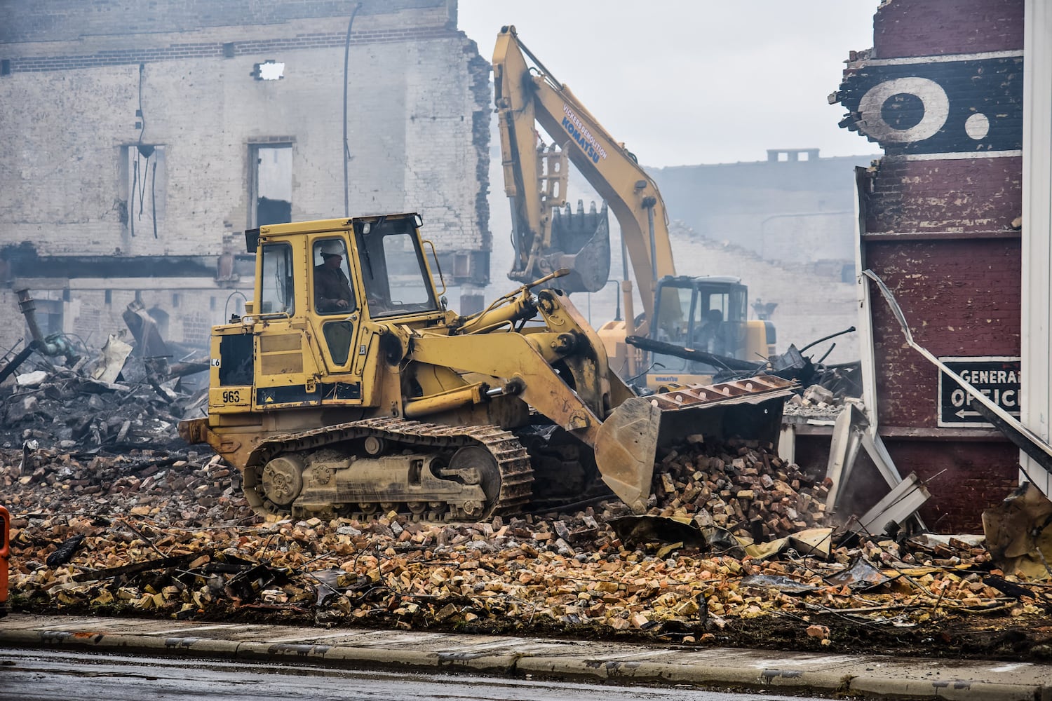 PHOTOS: Aftermath of huge New Year’s Day warehouse fire in Middletown