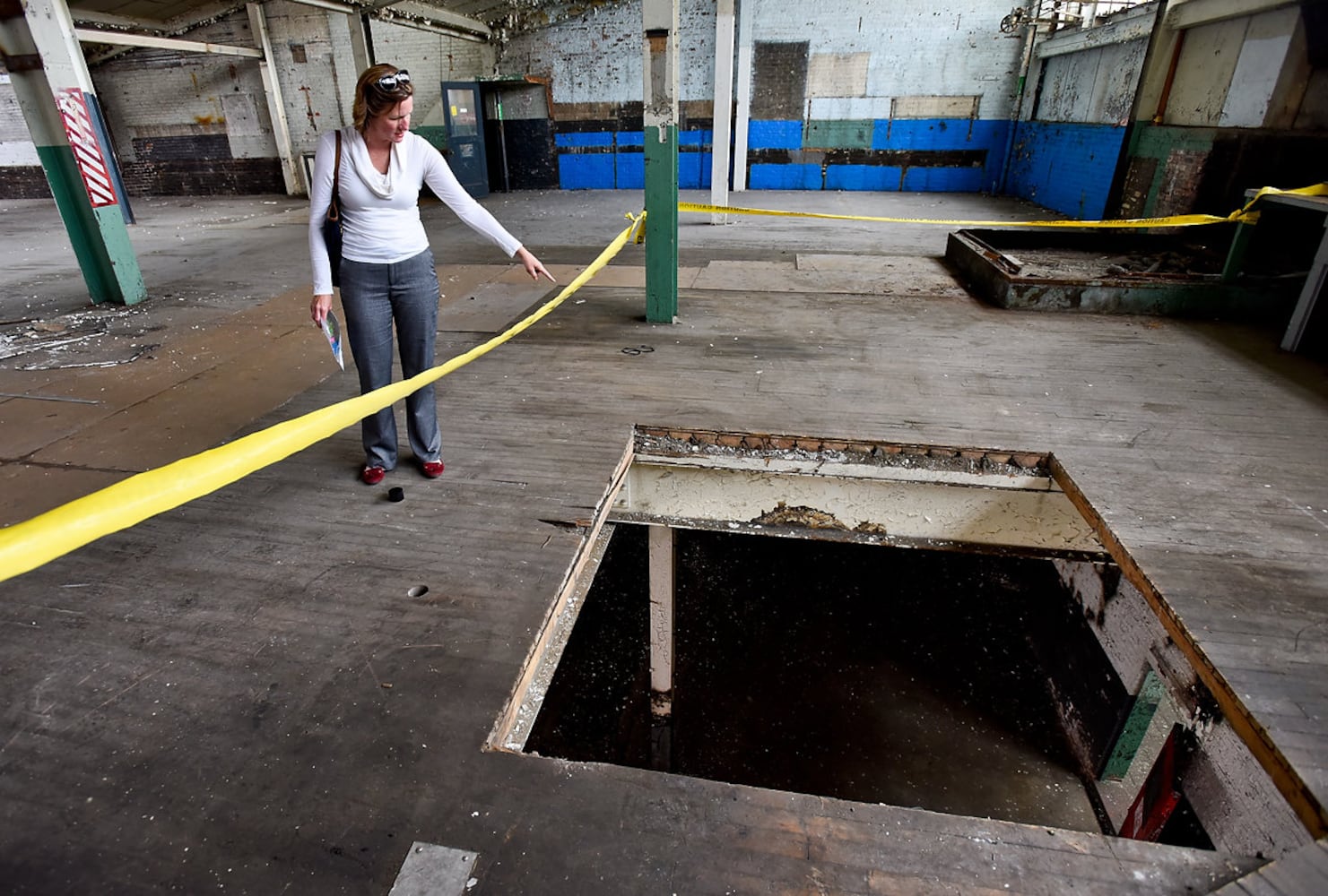 Tour of former Champion Paper Mill