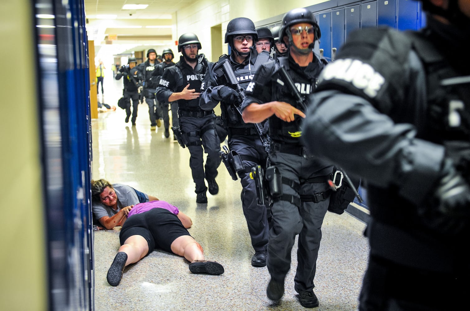 Hamilton police holds active shooter training at Hamilton High