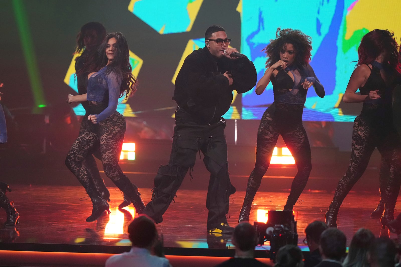 Make Towers performs during the 25th Latin Grammy Award ceremony, Thursday, Nov. 14, 2024, in Miami. (AP Photo/Lynne Sladky)