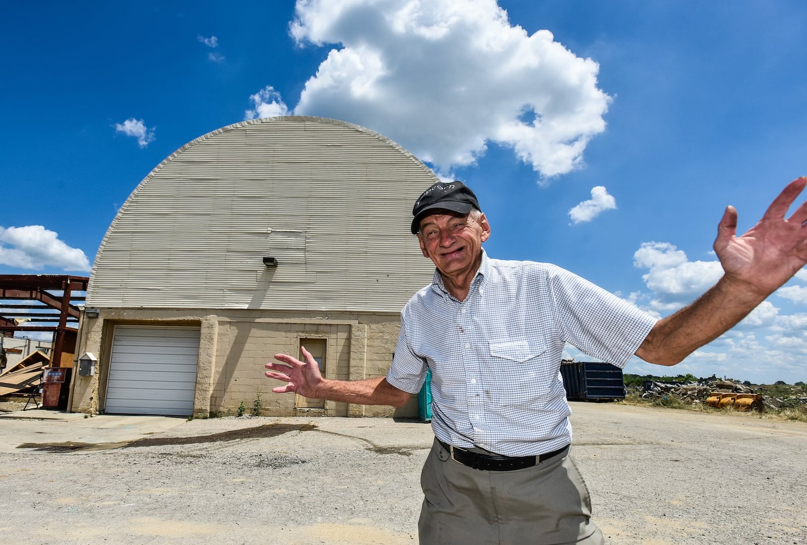 Lynn “Popcorn” Weber stands in front of one of the few remaining buildings on the Otterbein campus that was part of Otterbein Childrens Home. Weber came to the children’s home in 1959 and stayed for four years before he was moved to another home in northern Ohio. He is now back at Otterbein Senior Life as a resident.