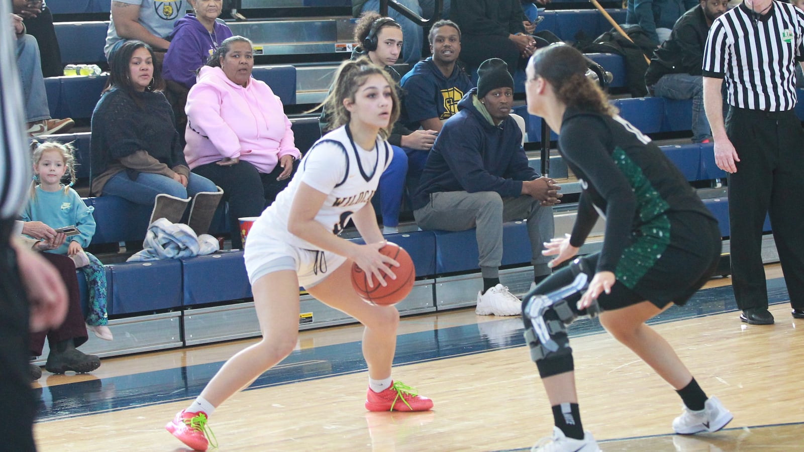 Springfield senior Jaela Johnson girls basketball district final at Fairborn High School Feb. 22, 2025