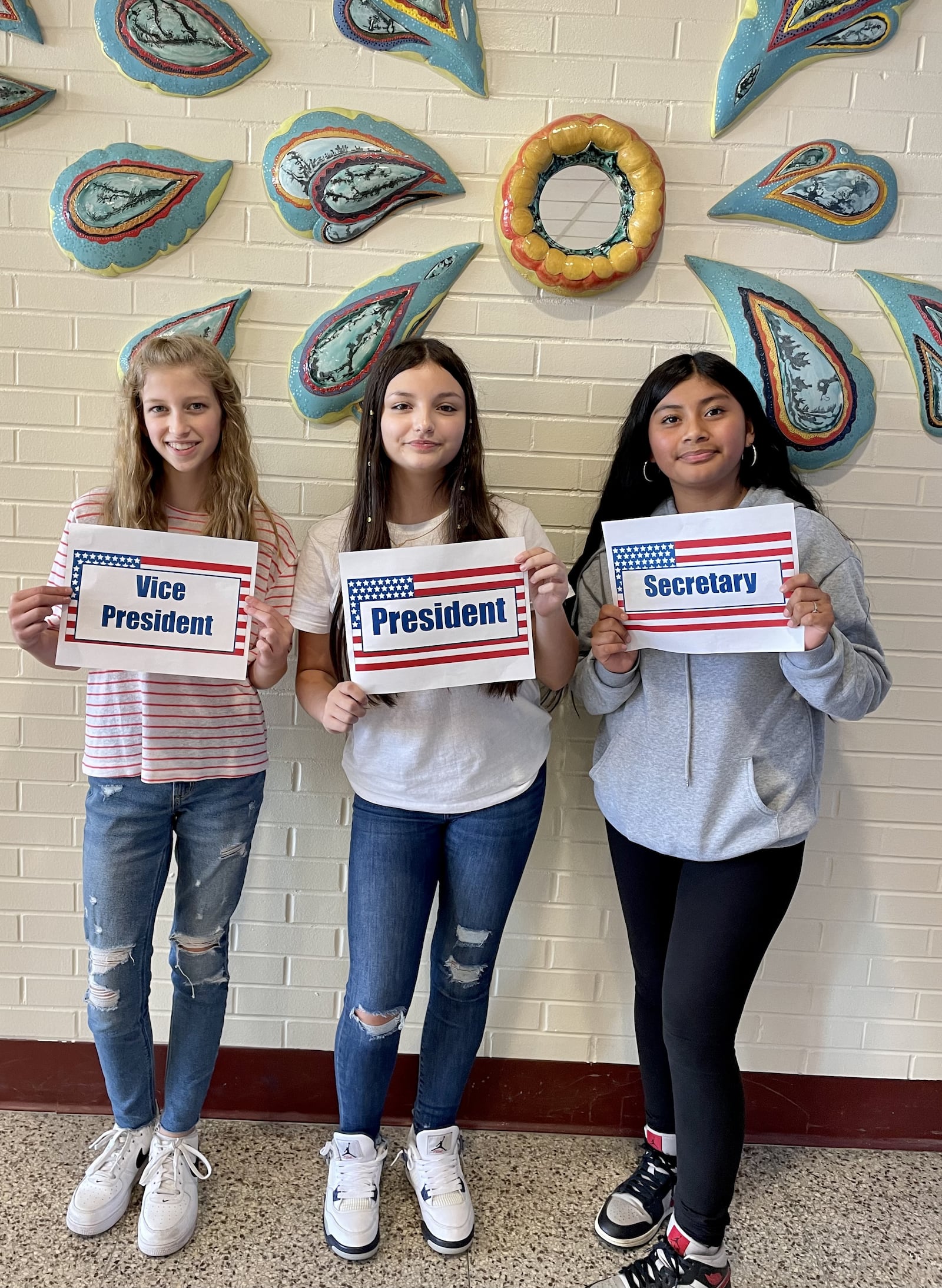 The 7th and 8th grades at Garfield Middle School held elections for president, vice president and secretary for the school's student council. This is the first time the school's held elections for any position, and nearly the entire school was involved in some form in the election process. PROVIDED