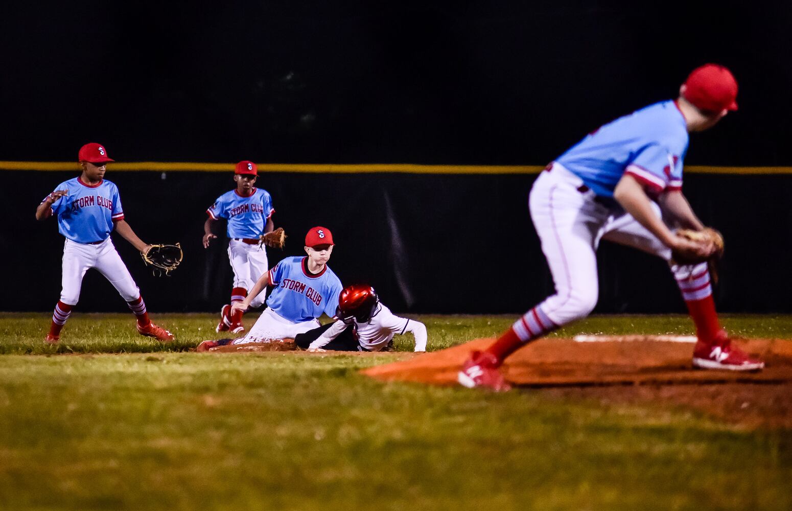 Youth baseball teams get back in action just after midnight