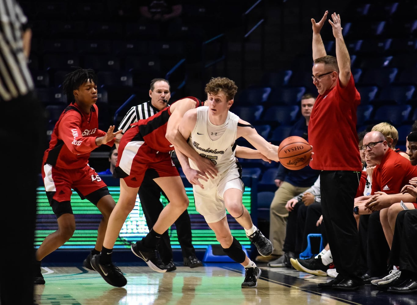 Centerville vs Moeller and Lakota East vs La Salle Regional basketball semifinals