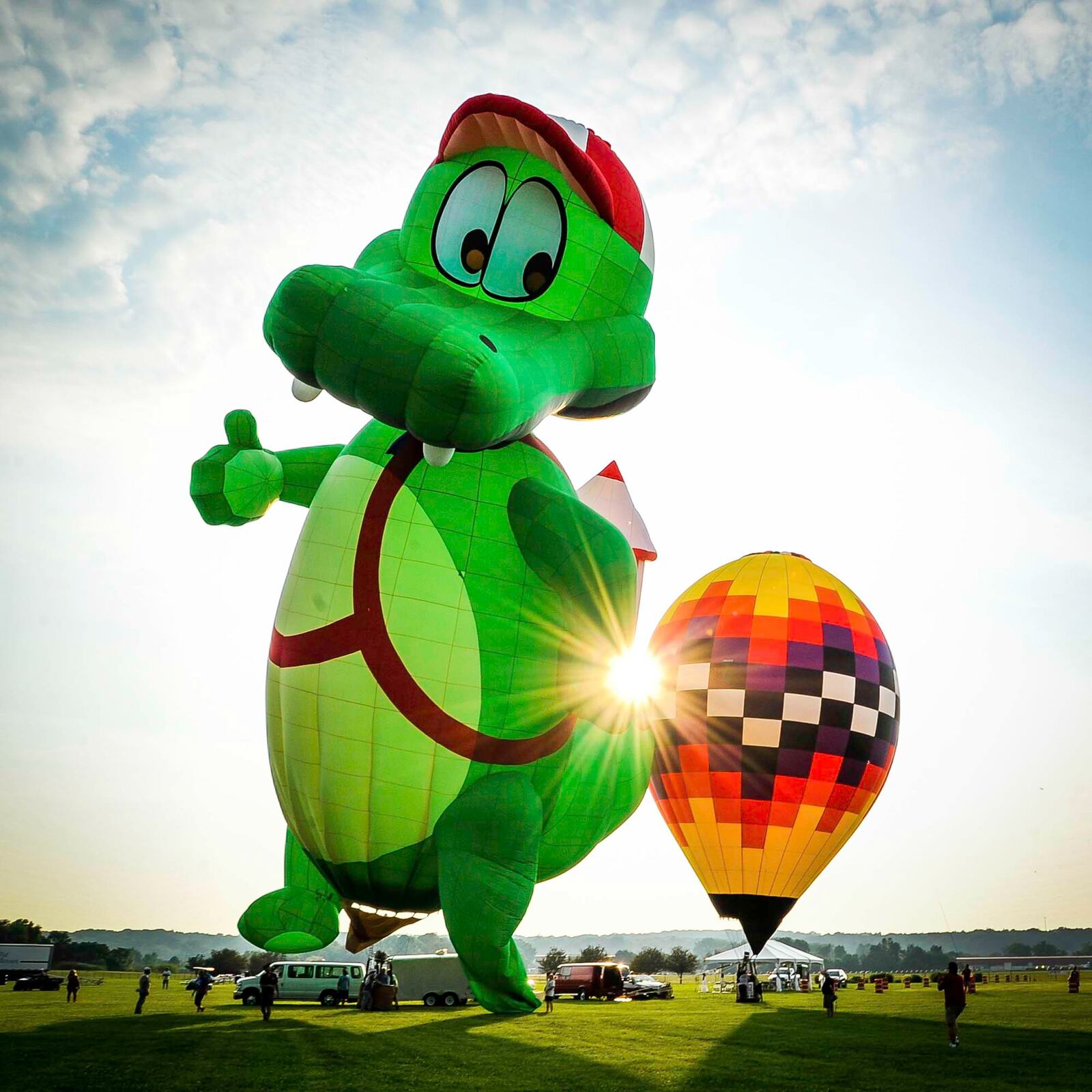 The Ohio Balloon Challenge attracts thousands of visitors to Middletown each summer. NICK GRAHAM/STAFF