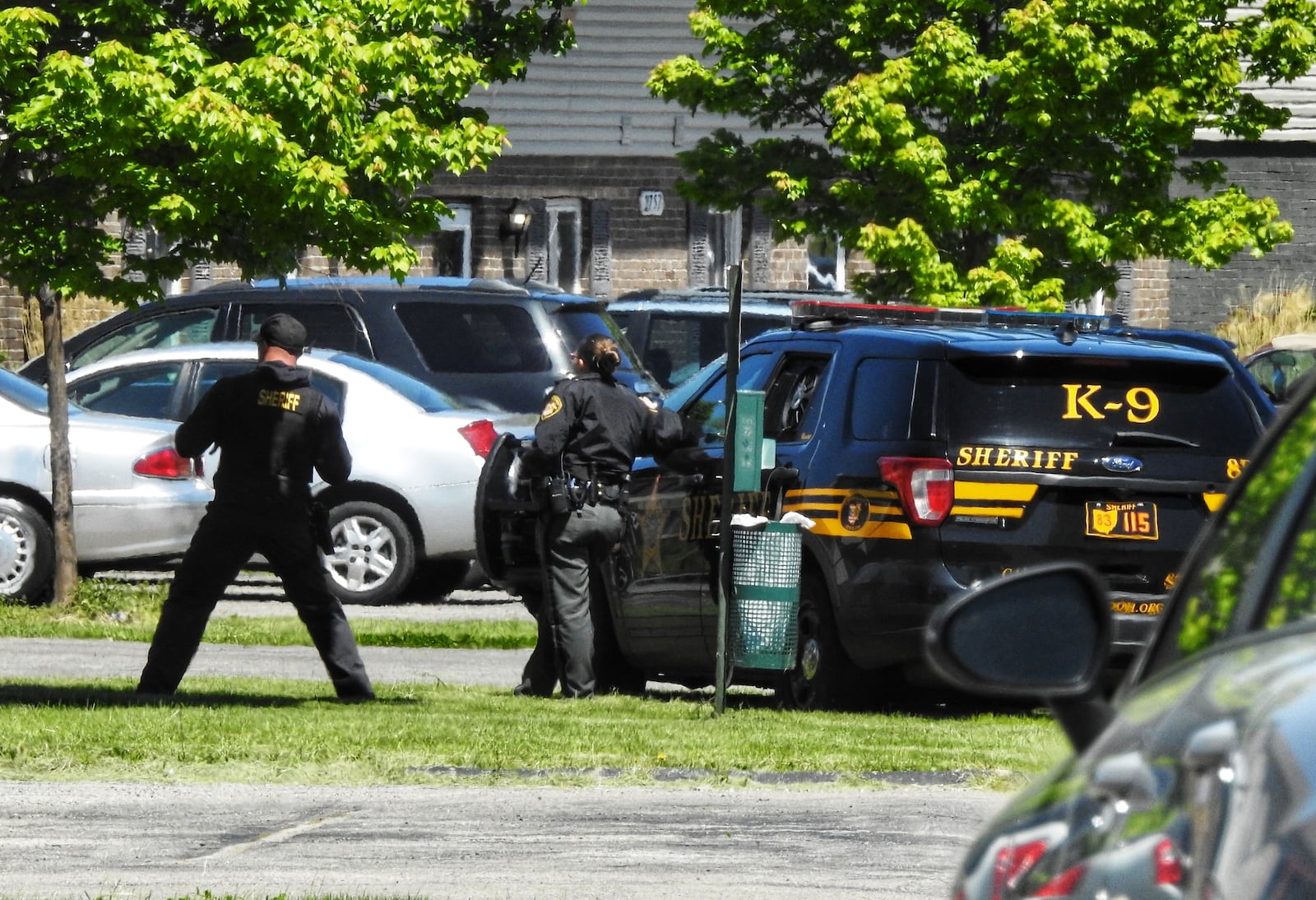 A man was arrested Wednesday on Audubon Drive after a standoff with Warren County Sheriff's Deputies NICK GRAHAM/STAFF