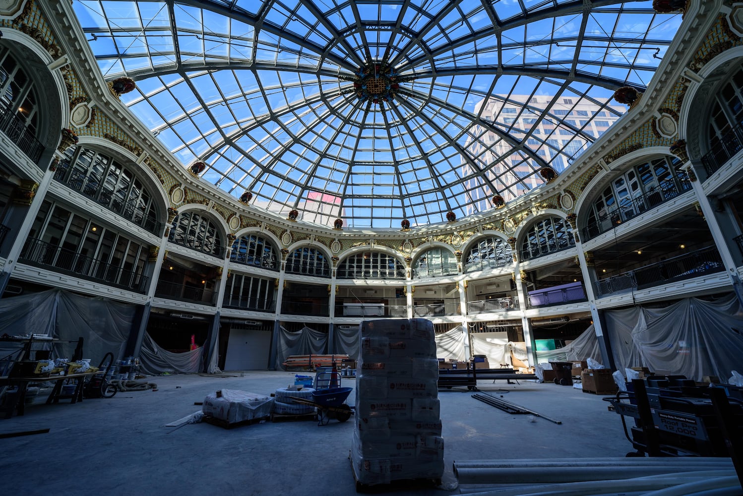 Dayton Arcade construction October 2020