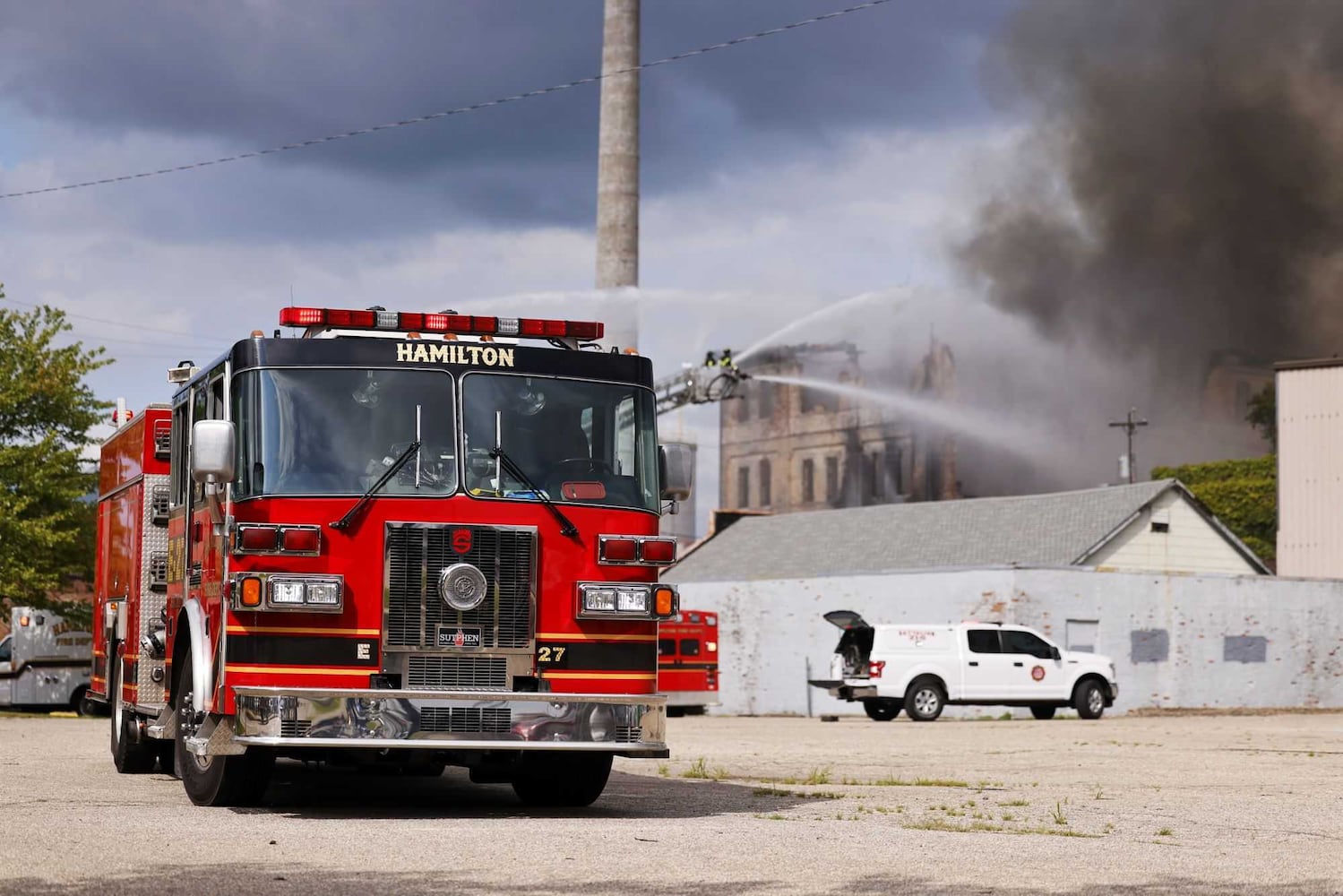 Hamilton former Beckett Paper building fire