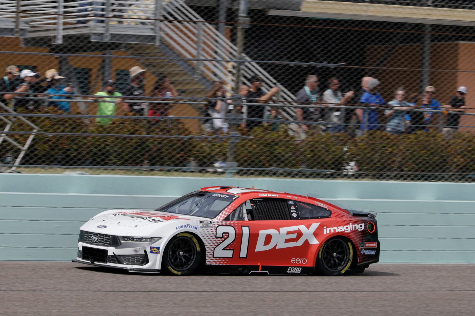 Josh Berry drives during a NASCAR Cup Series auto race at Homestead-Miami Speedway in Homestead, Fla., Sunday, March 23, 2025. (AP Photo/Terry Renna)