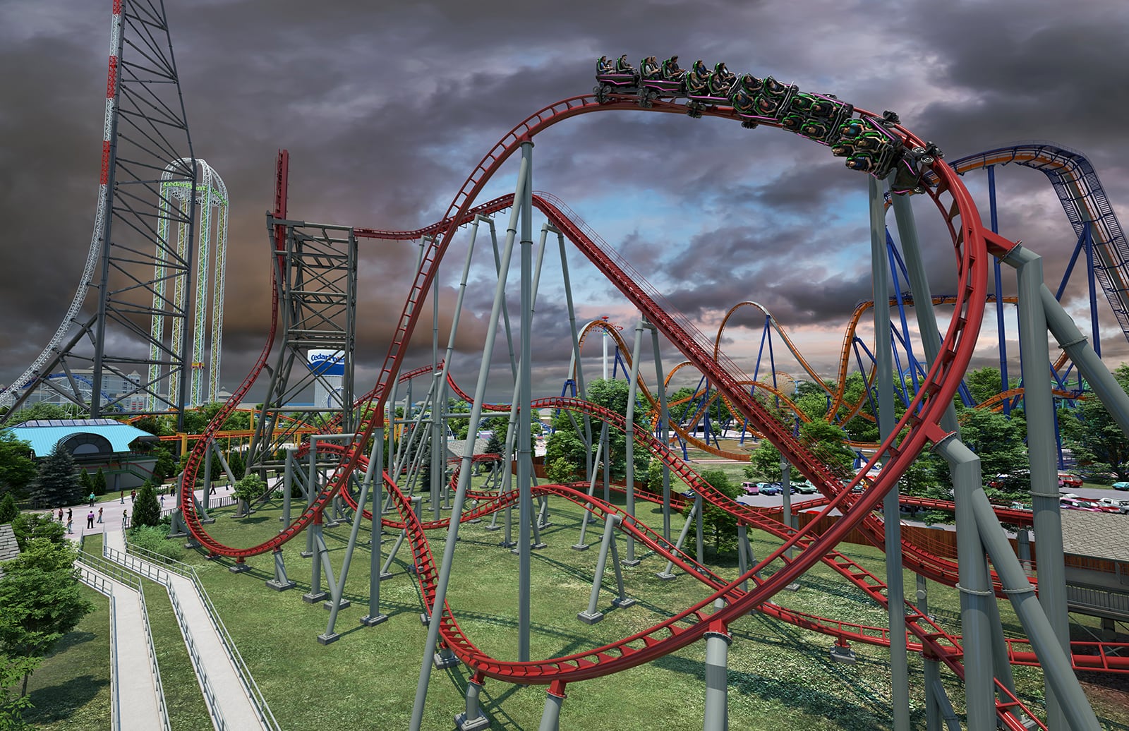 Cedar Point's newest record-breaking ride will feature will feature 13 weightless airtime moments - CONTRIBUTED artist concept rendering courtesy of Cedar Point.