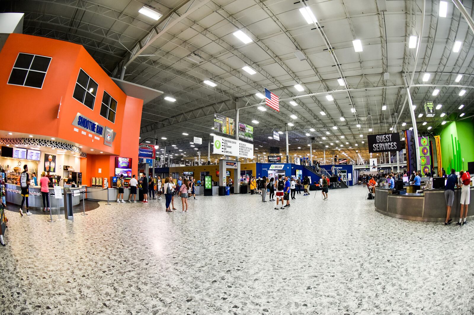 The Spooky Nook Sports Complex near Manheim, Pennsylvania is a 600,000 square feet multi-use sports, recreational and event space. 