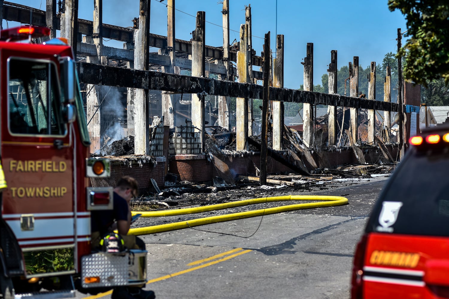 Aftermath of massive warehouse fire in Hamilton