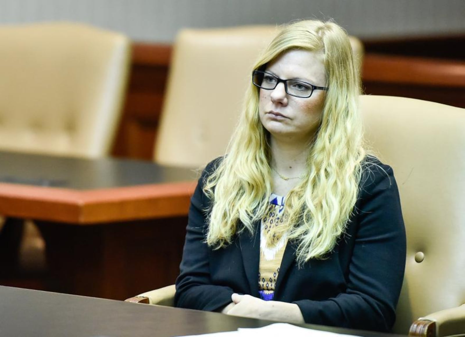 An April trial date has been set for Lindsay Partin of Hanover Twp. who is charged with involuntary manslaughter and child endangering in addition to murder for the death of a 3-year-old Hannah Wesche she babysat. NICK GRAHAM/STAFF