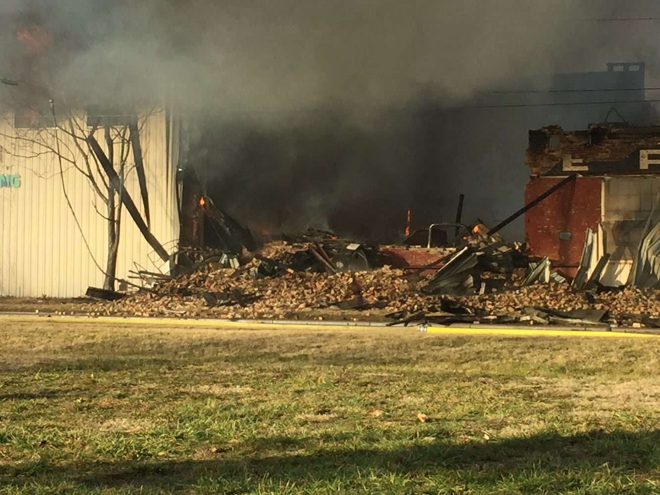 PHOTOS: Large fire at old Middletown Paperboard building on New Year’s Day