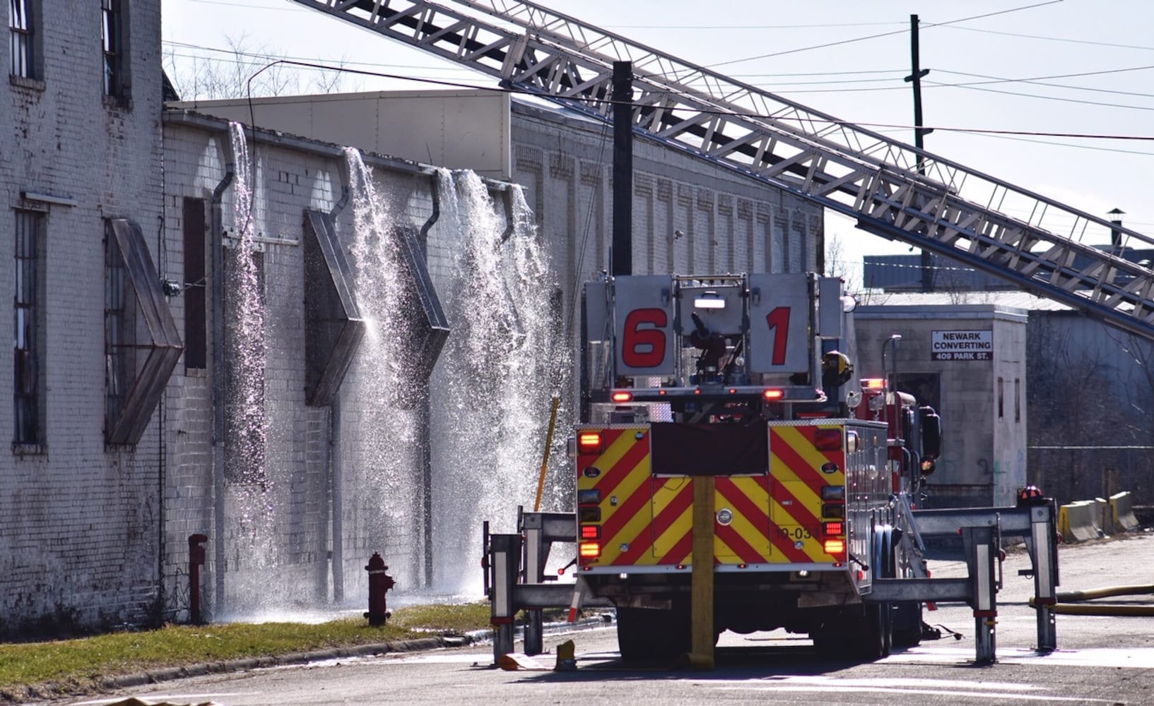 PHOTOS: Large fire at old Middletown Paperboard building on New Year’s Day