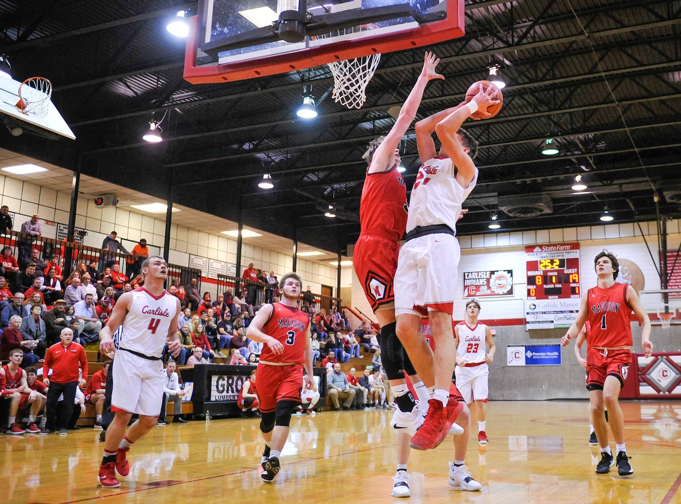 Carlisle vs Madison basketball