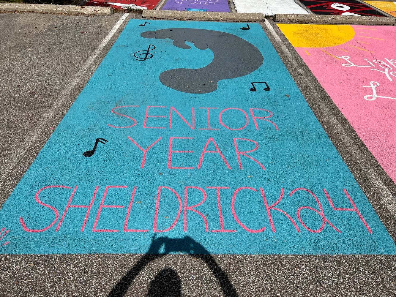 Fairfield High School senior parking lot spaces