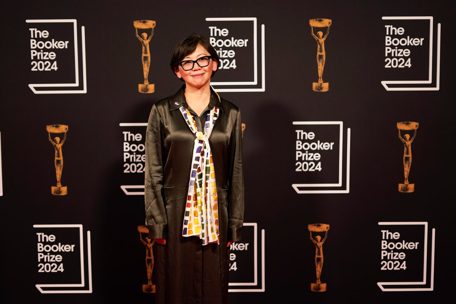 Yiyun Li arrives at the Booker Prize award dinner in London, Tuesday, Nov. 12, 2024. (AP Photo/Alberto Pezzali)