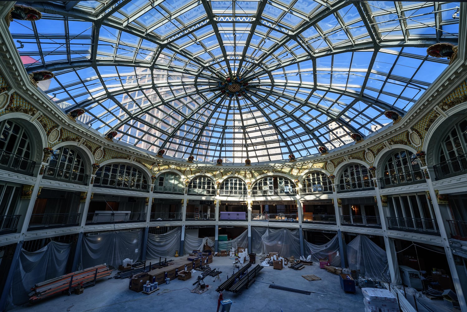 Dayton Arcade construction October 2020