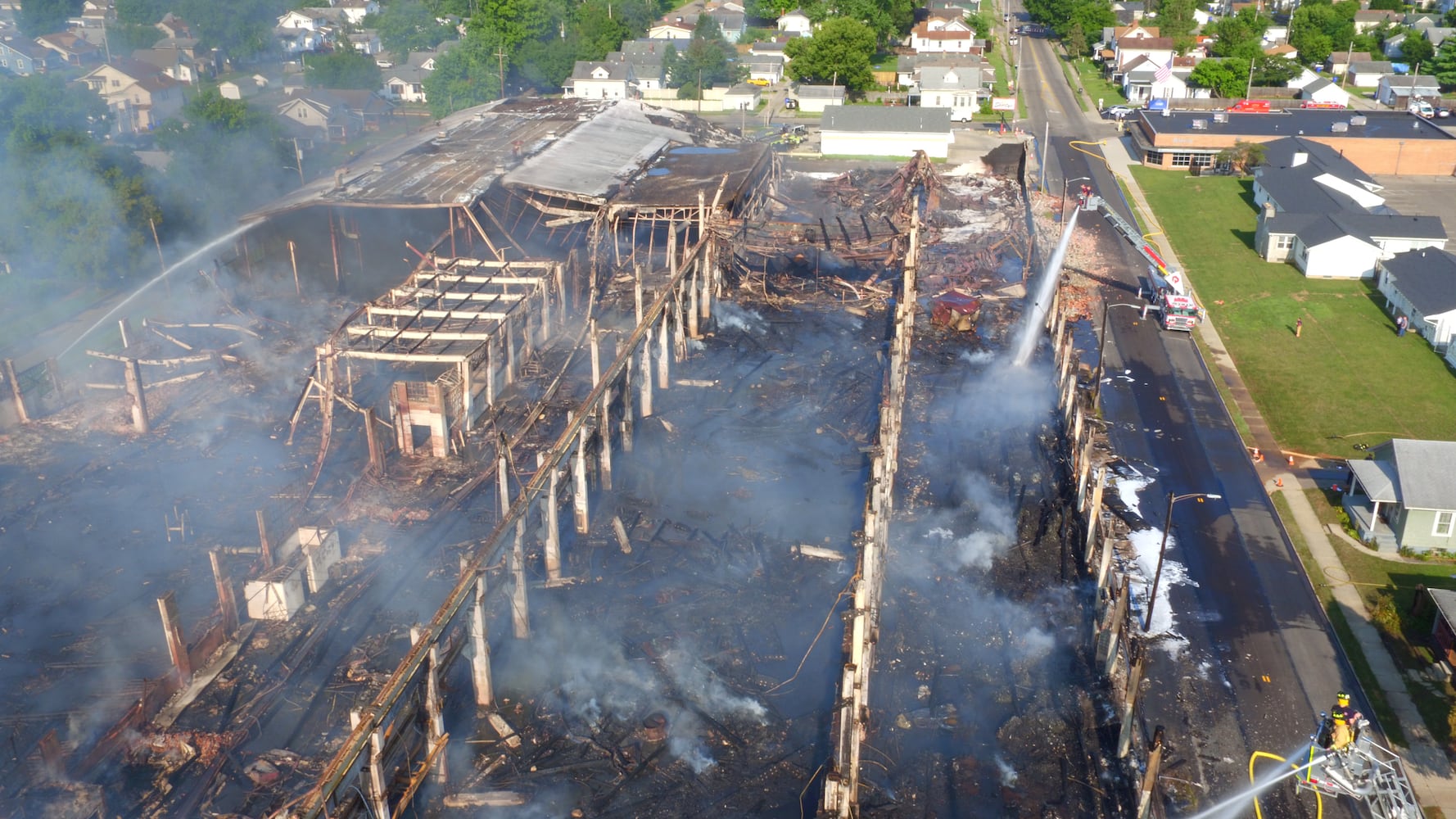 PHOTOS: Crews battle massive warehouse fire in Hamilton